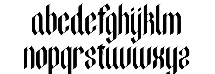 Denibas Sunset Regular Font LOWERCASE