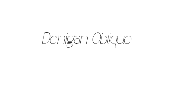 Denigan Oblique Logo