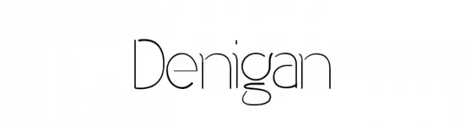 Denigan  font caratteri gratis