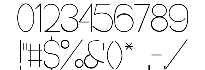 Denigan Font OTHER CHARS