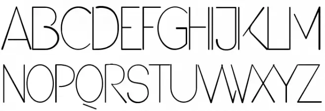 Denigan Schriftart Groß
