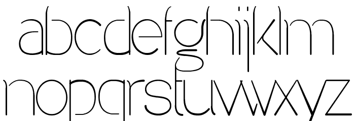 Denigan Font LOWERCASE
