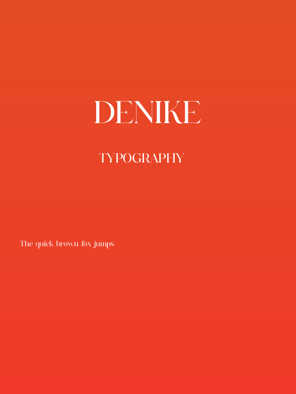 Denike Poster
