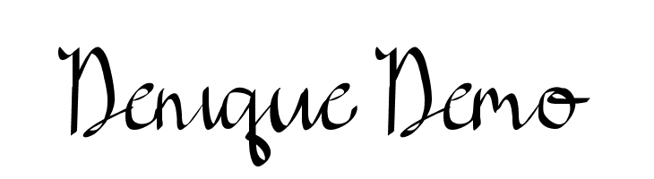 Denique Demo  Fuentes Gratis Descargar