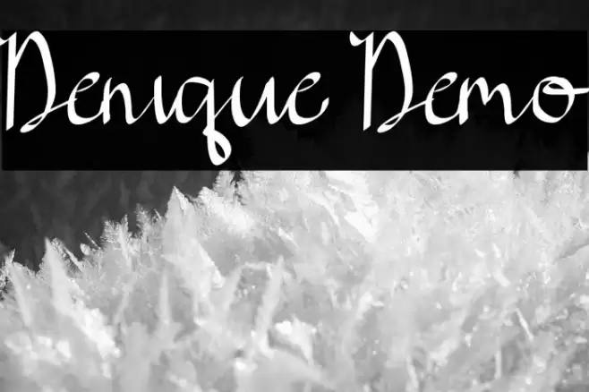 Denique Demo Font examples