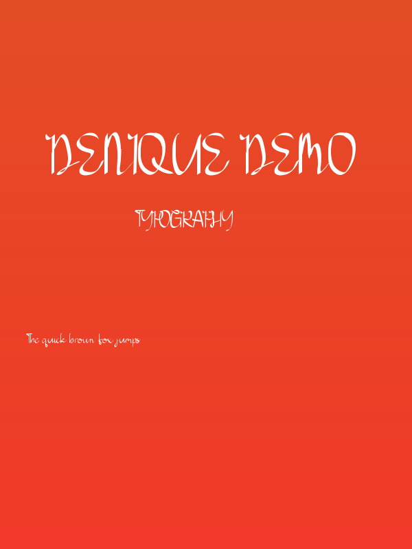 Denique Demo Poster