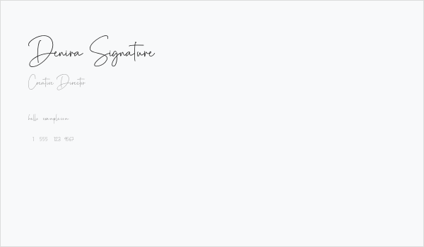 Denira Signature Business Card