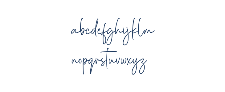 Denira Signature Lowercase