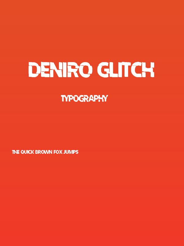 Deniro Glitch Poster