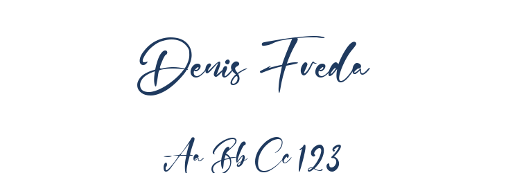 Denis Freda Font Preview