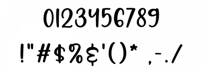 Denisa Crishtine フォント その他の文字