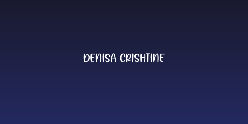 Denisa Crishtine Social Header