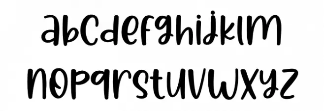 Denisa Crishtine フォント 小文字