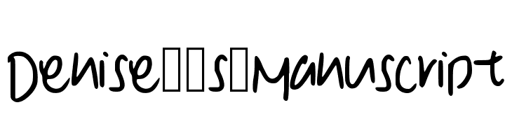 Denise__s_Manuscript  font caratteri gratis