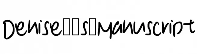 Denise__s_Manuscript  नि: शुल्क फ़ॉन्ट्स डाउनलोड