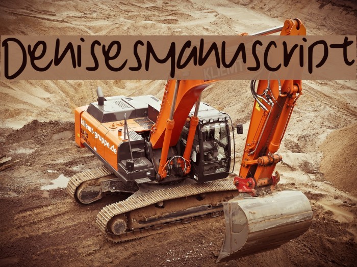 Denise__s_Manuscript Font examples