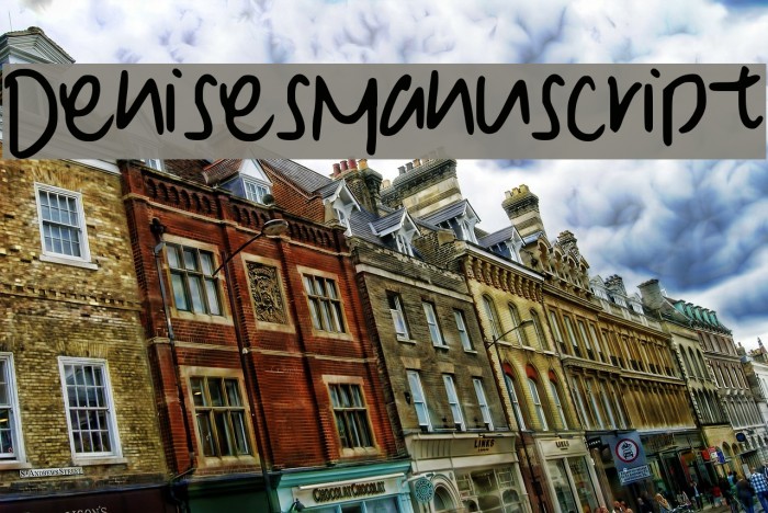 Denise__s_Manuscript Font examples