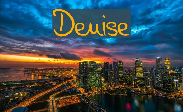 Denise Font examples
