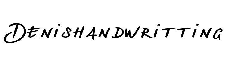 Denishandwritting  フリーフォントのダウンロード