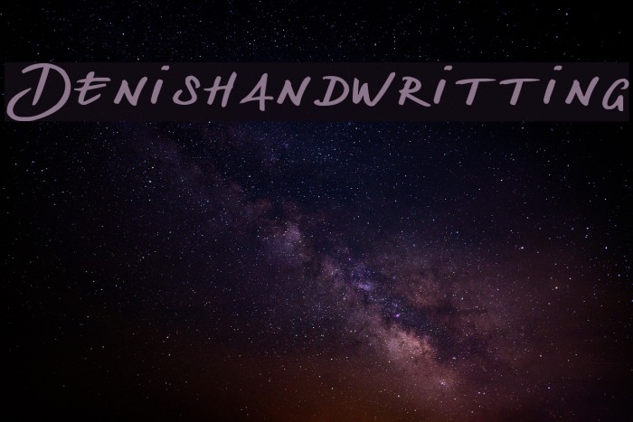 Denishandwritting لخطوط تنزيل examples