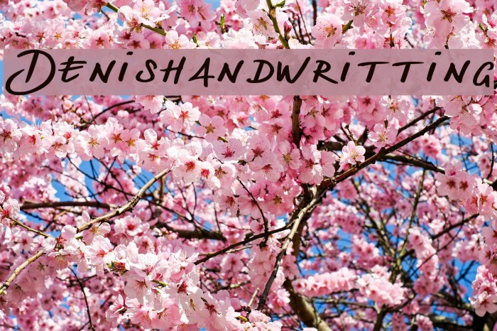 Denishandwritting لخطوط تنزيل examples