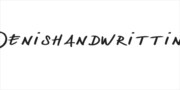 Denishandwritting Logo