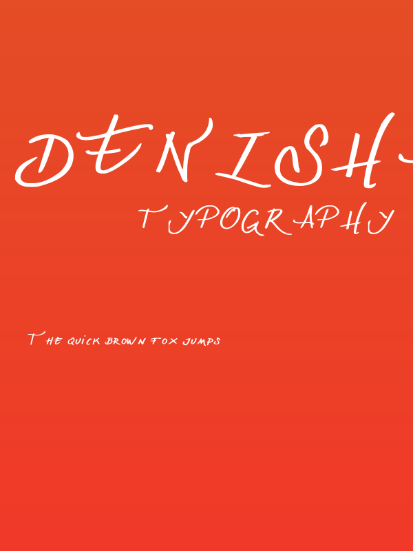 Denishandwritting Poster