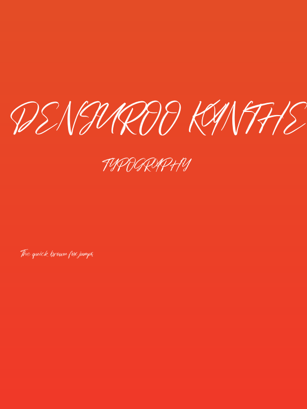 Denjuroo kanthe Poster