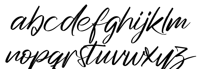 Denjuroo kanthe Font LOWERCASE