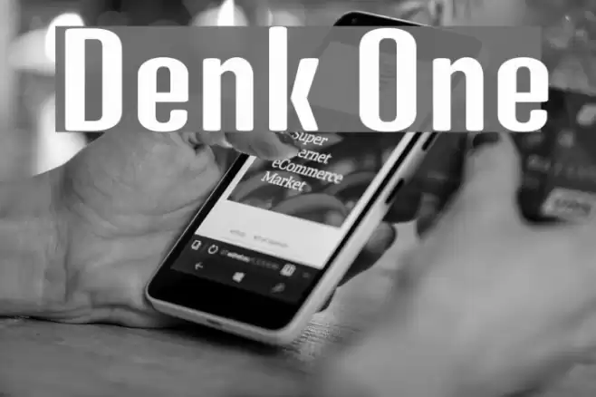 Denk One フォント examples