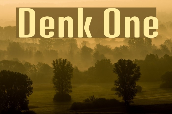 Denk One Font examples