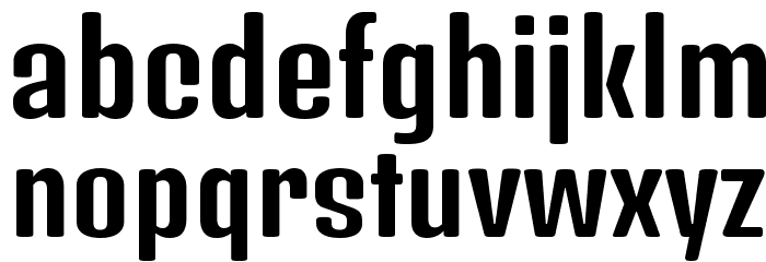 Denk One Font LOWERCASE