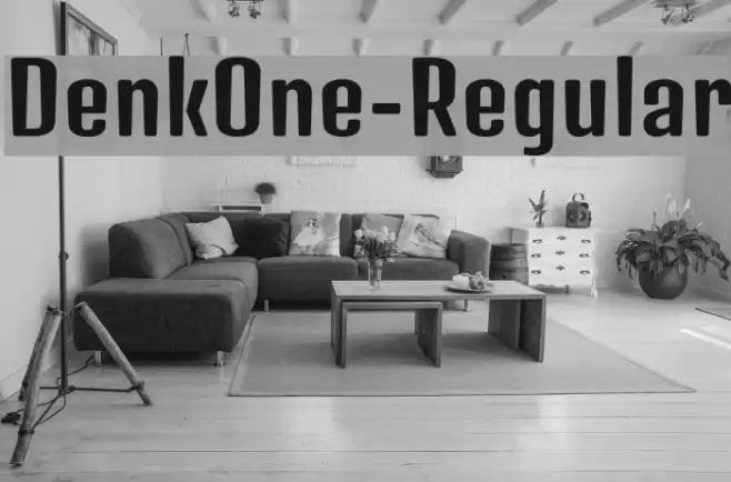 DenkOne-Regular Schriftart examples
