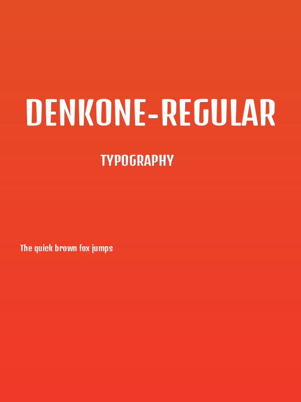 DenkOne-Regular Poster