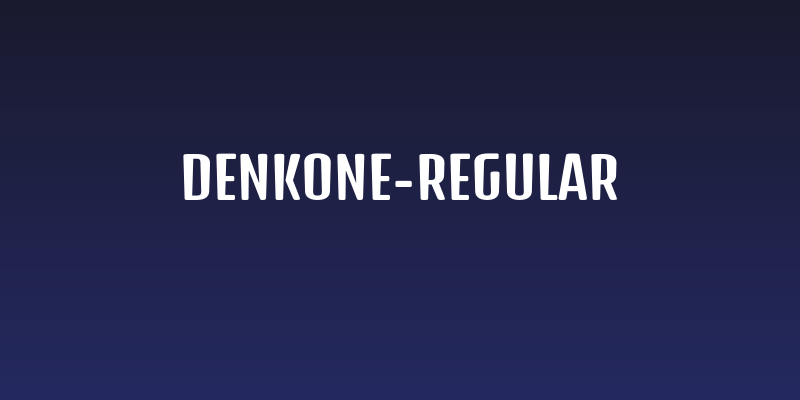 DenkOne-Regular Social Header