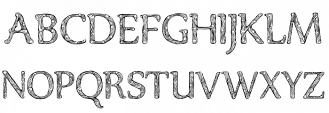 Denka Demo Schriftart Kleinbuchstaben