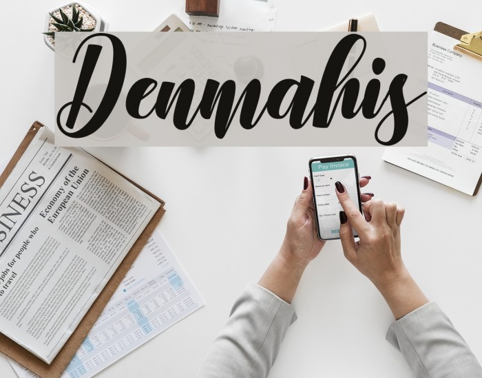 Denmahis Font examples
