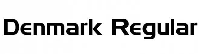 Denmark Regular  Free Fonts Download