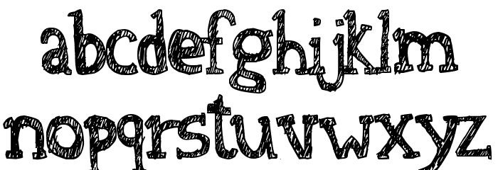 Denne At The Tea Party Font LOWERCASE
