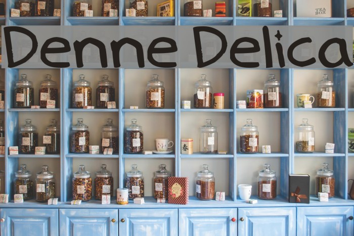 Denne Delica Font examples