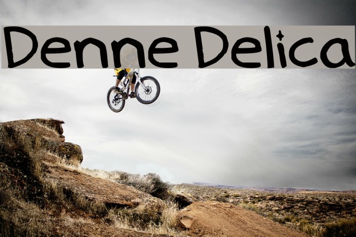 Denne Delica Font examples