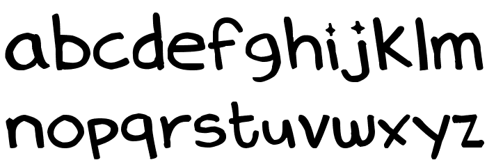 Denne Delica Font LOWERCASE