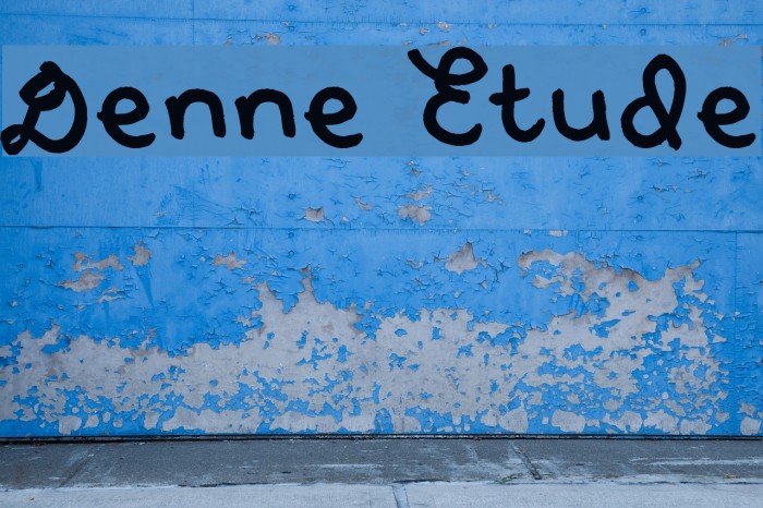 Denne Etude Font examples