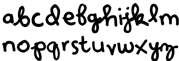 Denne Etude Font LOWERCASE