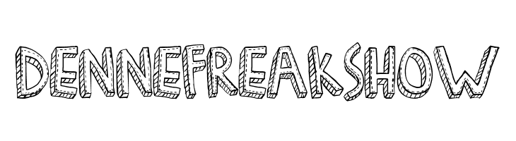 Denne Freakshow Font