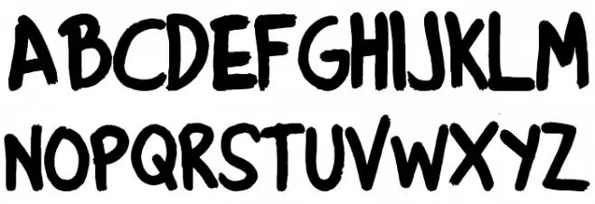 Denne Kitten Heels Font UPPERCASE