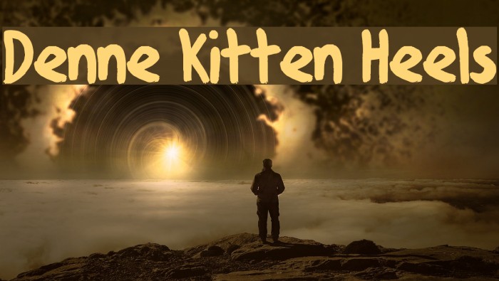Denne Kitten Heels Font examples