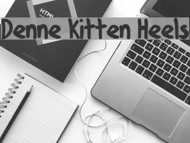 Denne Kitten Heels Font examples