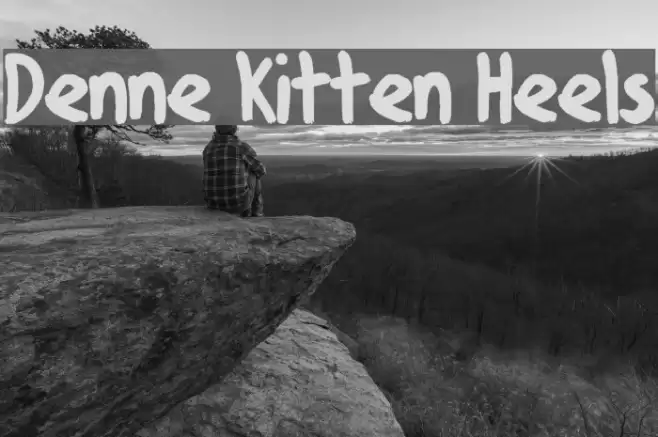 Denne Kitten Heels Font examples