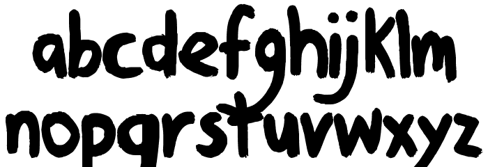 Denne Kitten Heels Font LOWERCASE